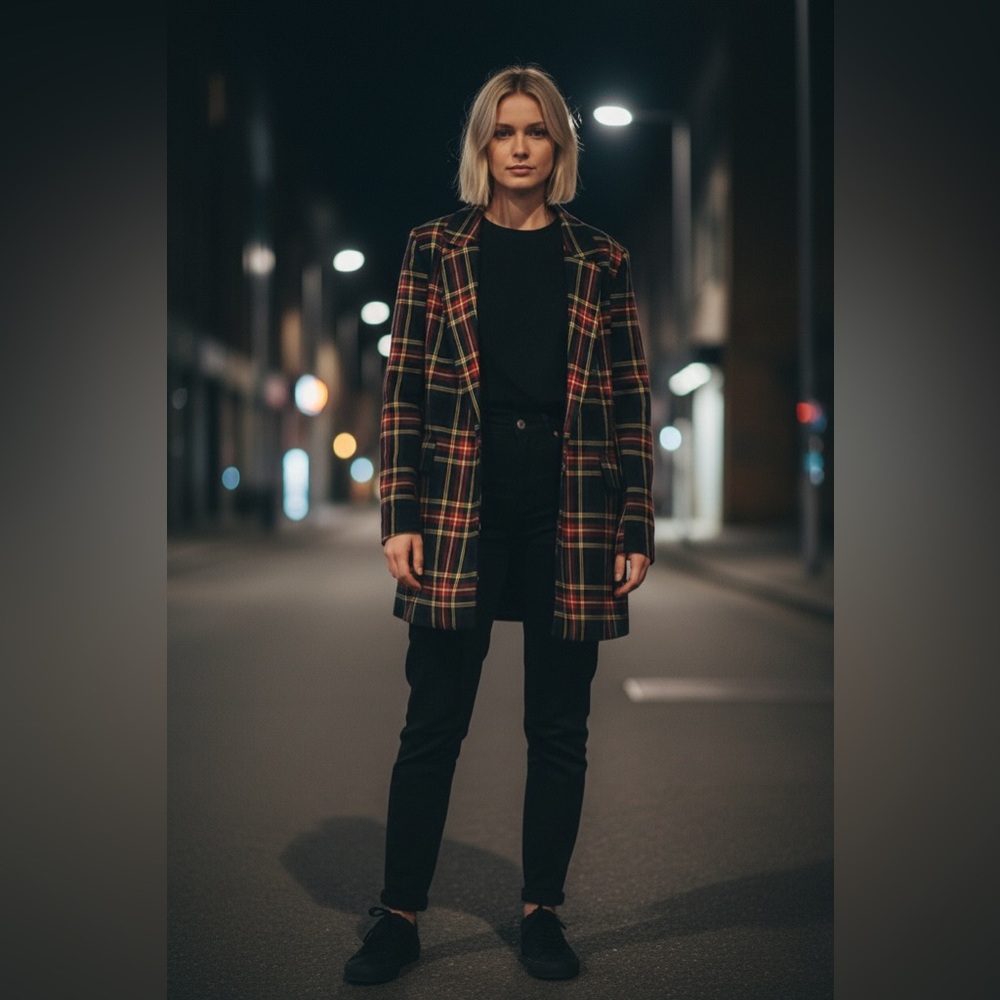 NWT Jawbreaker Edge Plaid Blazer Jacket